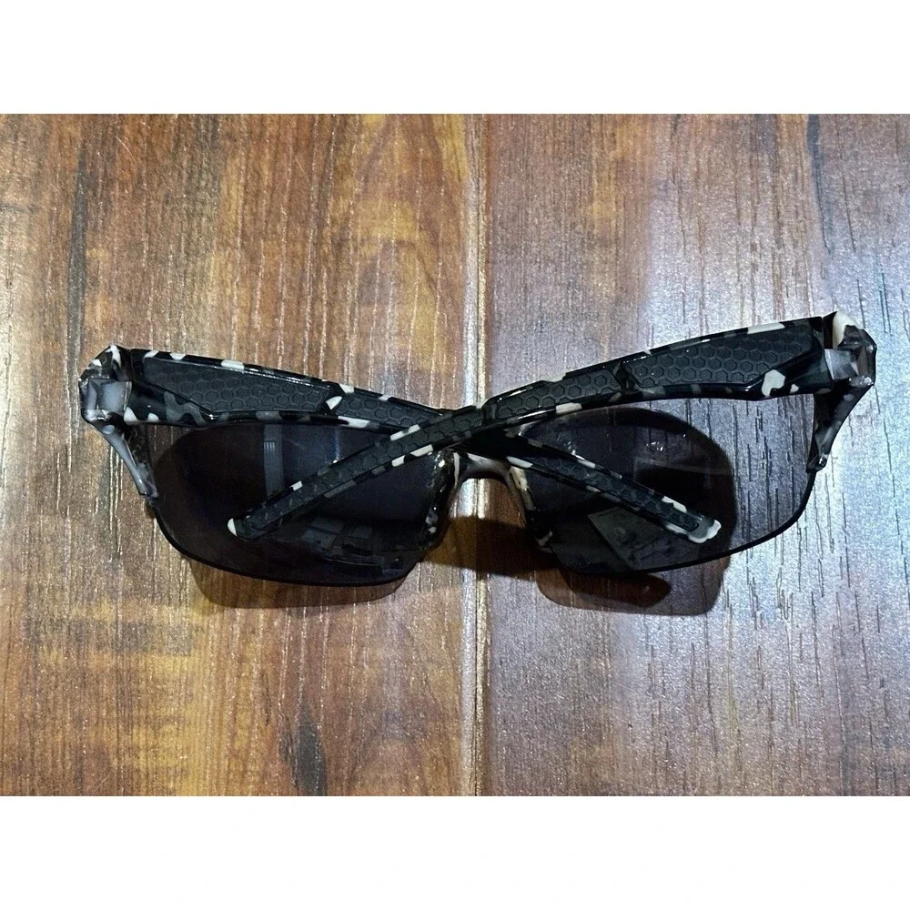 LRI AMP Sport 129176 Black & White Camo Wrap Sunglasses - EUC!